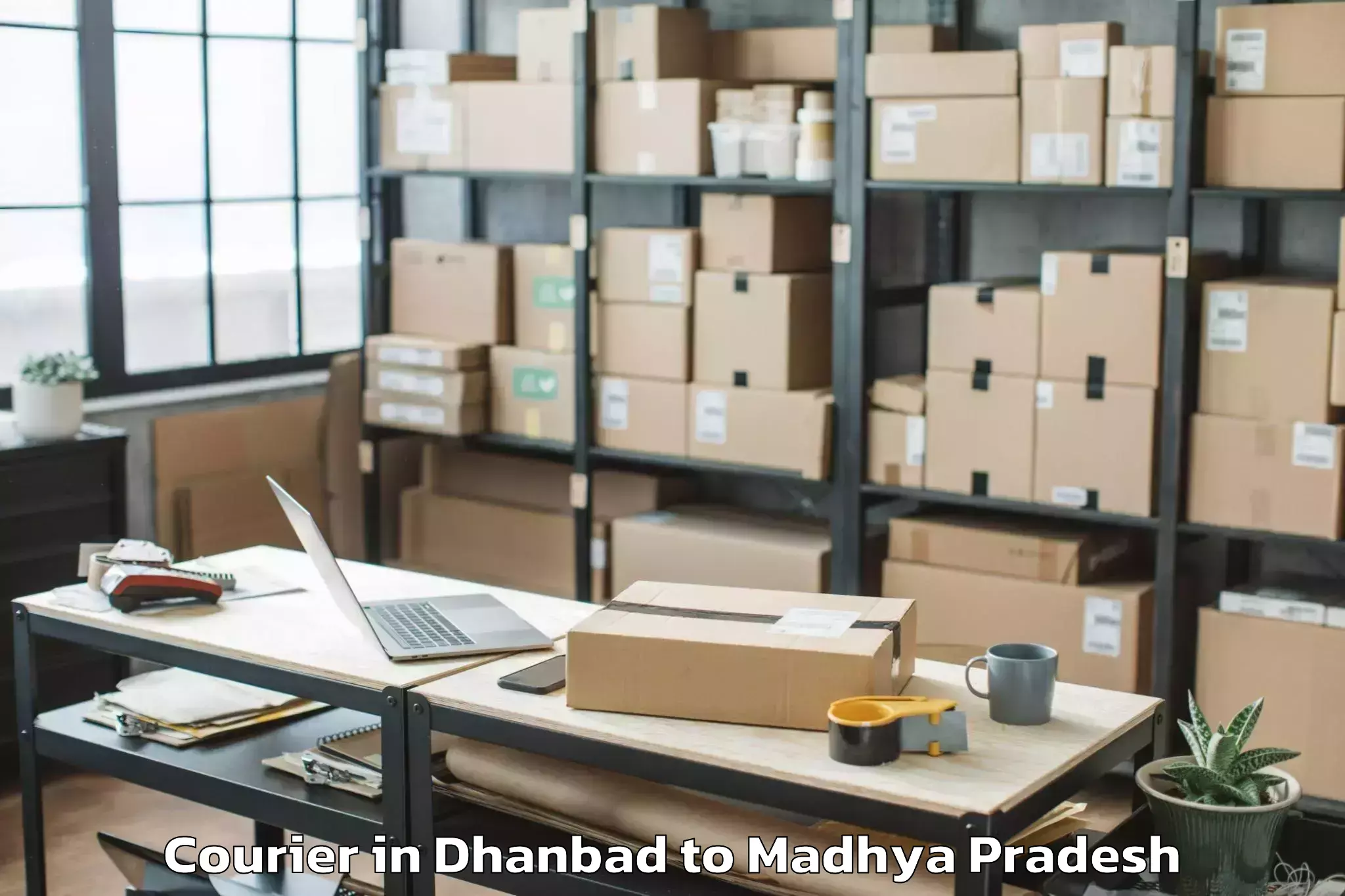 Quality Dhanbad to Nalkheda Courier